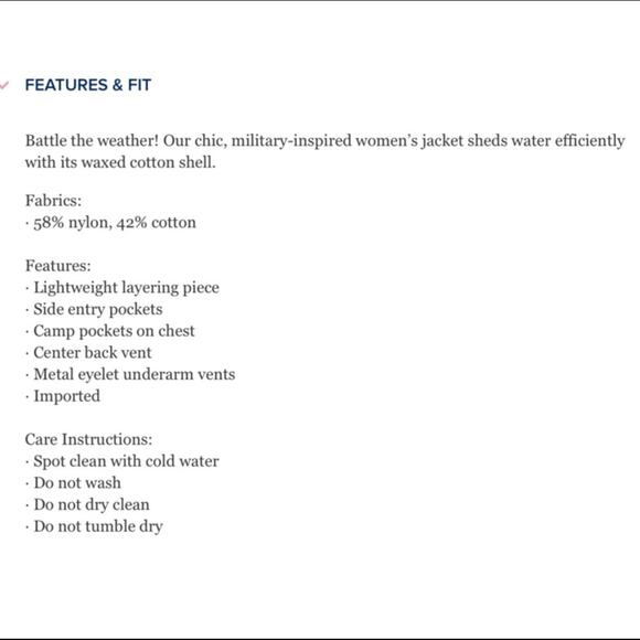 Vineyard Vines Green Waxed Cotton Parka Jacket - Picture 7 of 8